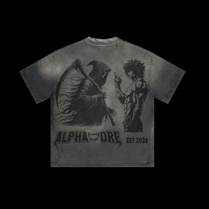 Alphadre Face Off Oversized T-Shirt Black/Grey
