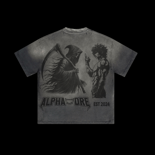 Alphadre Face Off Oversized T-Shirt Black/Grey