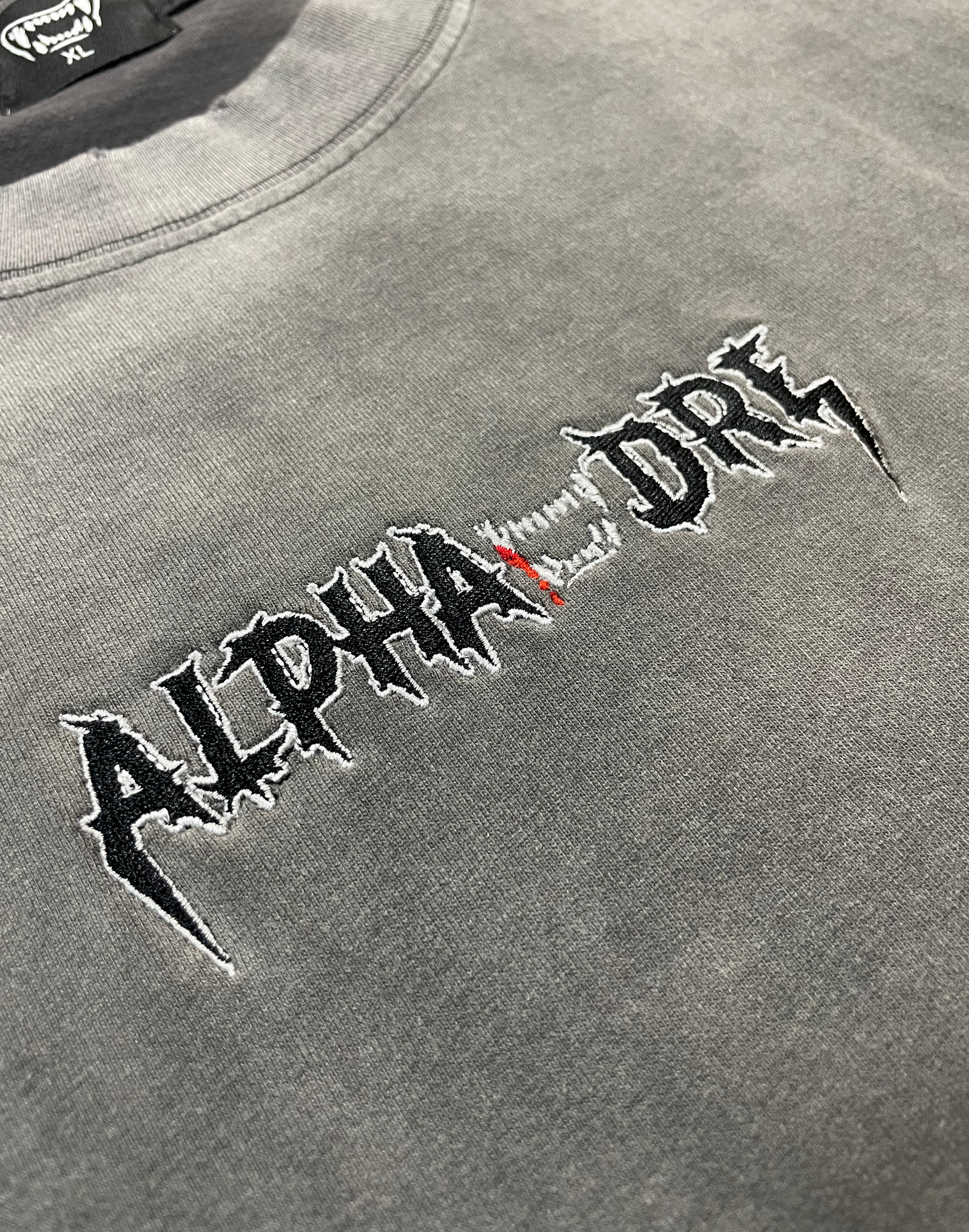 Alphadre Zero Fucks Oversized T-Shirt Black/Grey