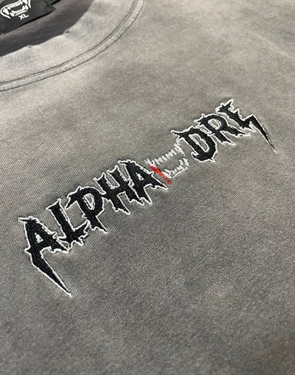 Alphadre Zero Fucks Oversized T-Shirt Black/Grey