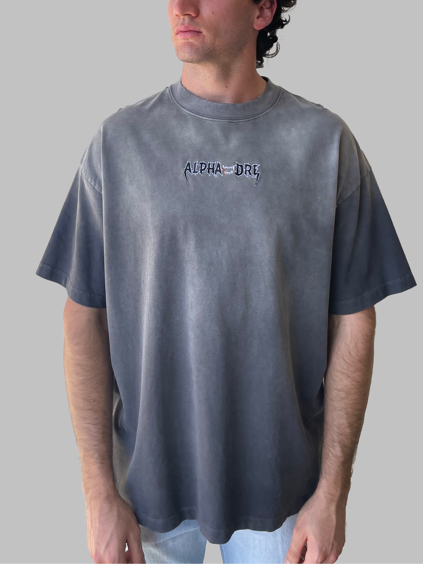 Alphadre Zero Fucks Oversized T-Shirt Black/Grey