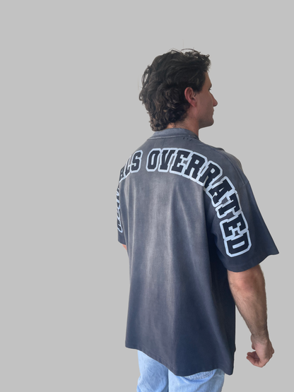 Alphadre Normals Overrated Oversized T-Shirt Black/Grey