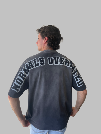 Alphadre Normals Overrated Oversized T-Shirt Black/Grey