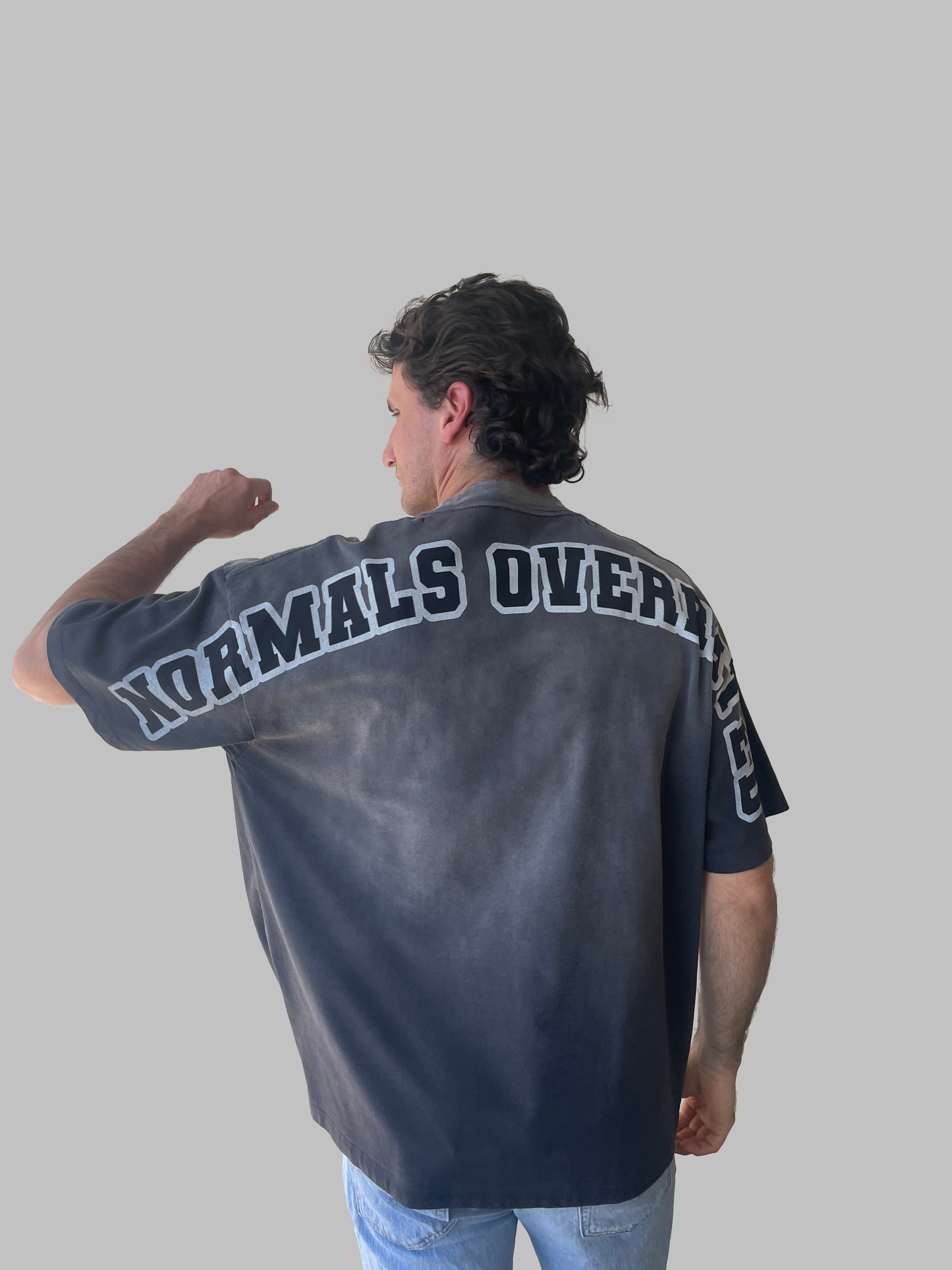 Alphadre Normals Overrated Oversized T-Shirt Black/Grey