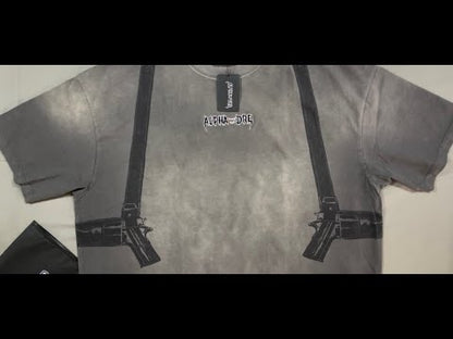 Alphadre Gun Holster Oversized T-Shirt Black/Grey