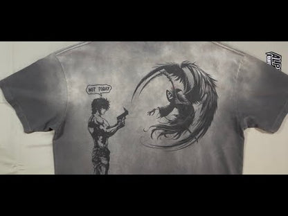 Alphadre Not Today Oversized T-Shirt Black/Grey